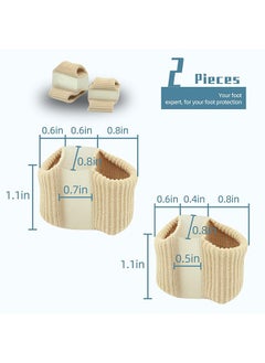 Unik 2-Piece Gel Toe Separators, for Overlapping Toes Women and men, 2 Loops bunion corrector for First Two Toes  - Image 2