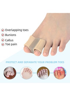 Unik 2-Piece Gel Toe Separators, for Overlapping Toes Women and men, 2 Loops bunion corrector for First Two Toes  - Image 4