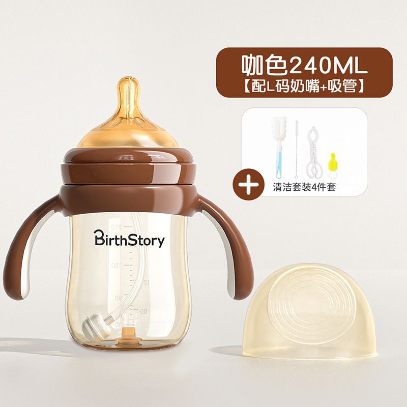 Baby Feeding Bottle Anti-Flatulence Tritan Wide-Caliber Baby Drinking Cup Children A Cup Of Three-Use Pipette Cup 0 -- 3 Years Old - Image 1