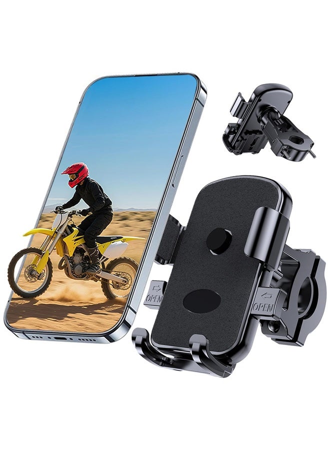 بولوز حامل تثبيت هاتف للدراجة ، حامل هاتف للدراجة النارية للسكوتر ، جبل ، دراجة ترابية ، عربة أطفال ودراجة نارية ، حامل هاتف مقود دوار 360 درجة متوافق مع هواتف آيفون وأندرويد الذكية من 4.5 إلى 7.2 بوصة - Image 1
