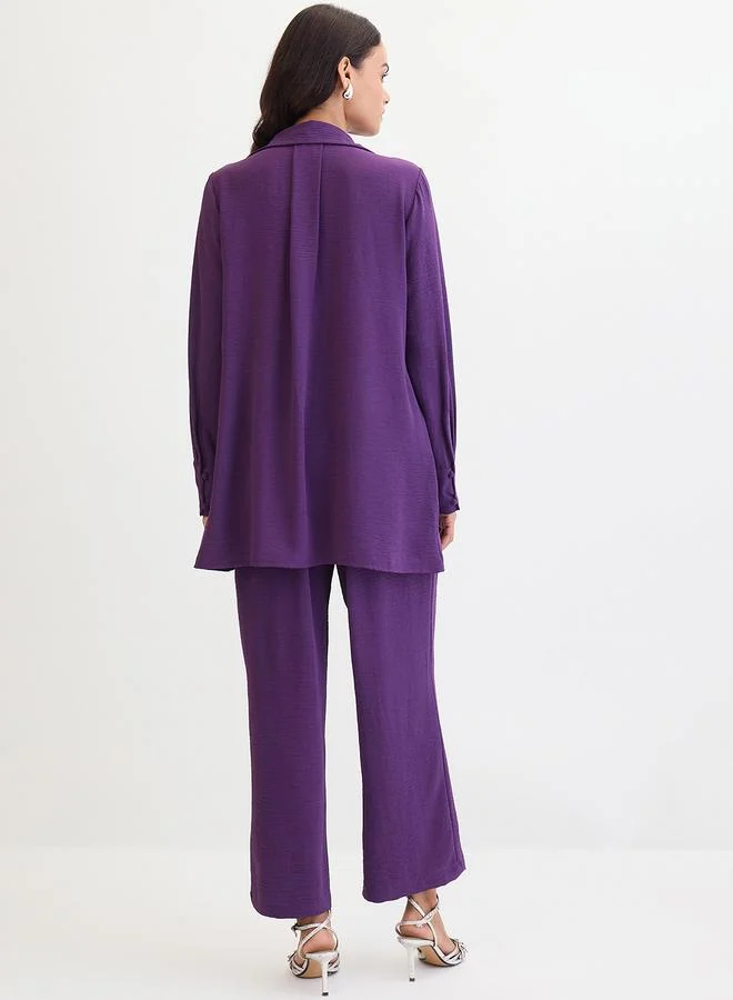 Femmella Women Longline Top and Trousers Co-Ords