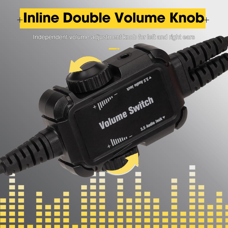 Retevis EHG001 Premium Aviation Headsets for Pilots,Mono and Stereo,Passive Noise Reduction,Noise Canceling Mic,Gel Ear Seals Headrest,Custom Fit Headband,for Flight Students,Headset Bag(1 Pack) - Image 4