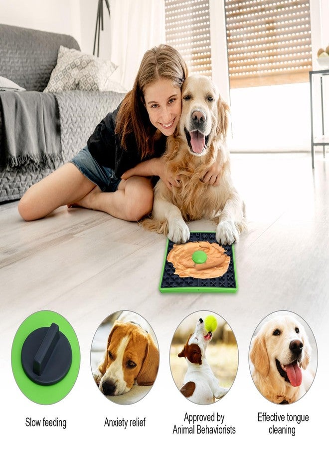 ChengFu Lick Mat for Dogs Crate, Lick Mat for Dog, Dog Peanut Butter Lick Pads, Crate Training Aids for Puppies Slow Food Licking Pad(1 Pack) - Image 3