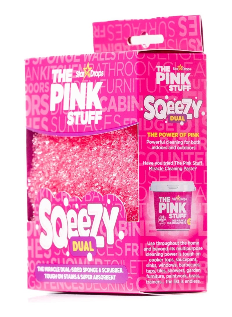 THE PINK STUFF Squeezy Dual Cleaning Sponge, a scratch-free solution to cleaning your home  - Image 3