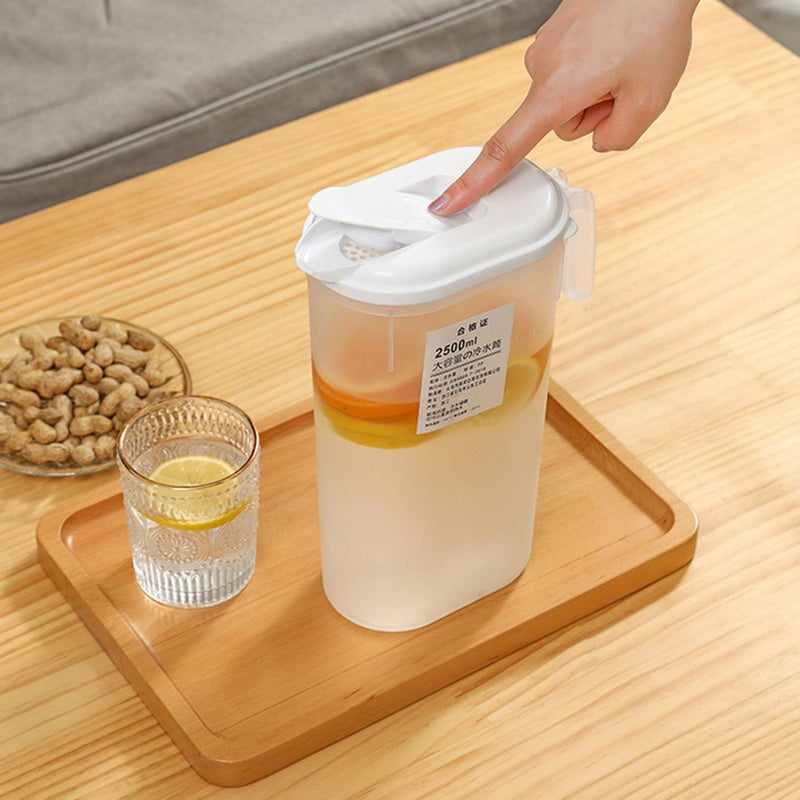 Large Capacity Fridge Water Pitcher Saves Space Leak Proof Lid Plastic Home Office Picnic Travel Cool Refreshing - Image 4