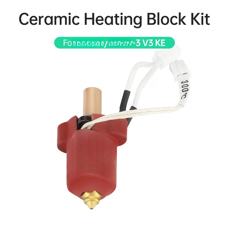 Ceramic Heating Block Kit 60W Ceramic Heat Ring Bi-Metal Heat Break 3D Printer Accessory - 500Mm/S High-Speed Printing 300°C Temperature Ender-3 V3 Ke Hotend For Creality Ender-3 V3 Ke 3D Printers - Image 4