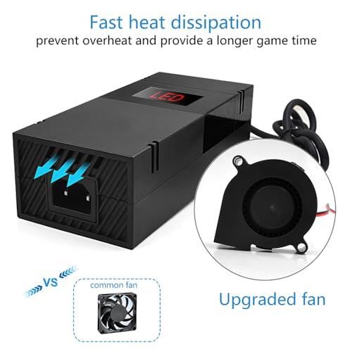 Lyyes Power Supply for Xbox One, Lyyes Xbox one Power Brick Low Noise Fast Charger 110-240V Updated Version - Image 3