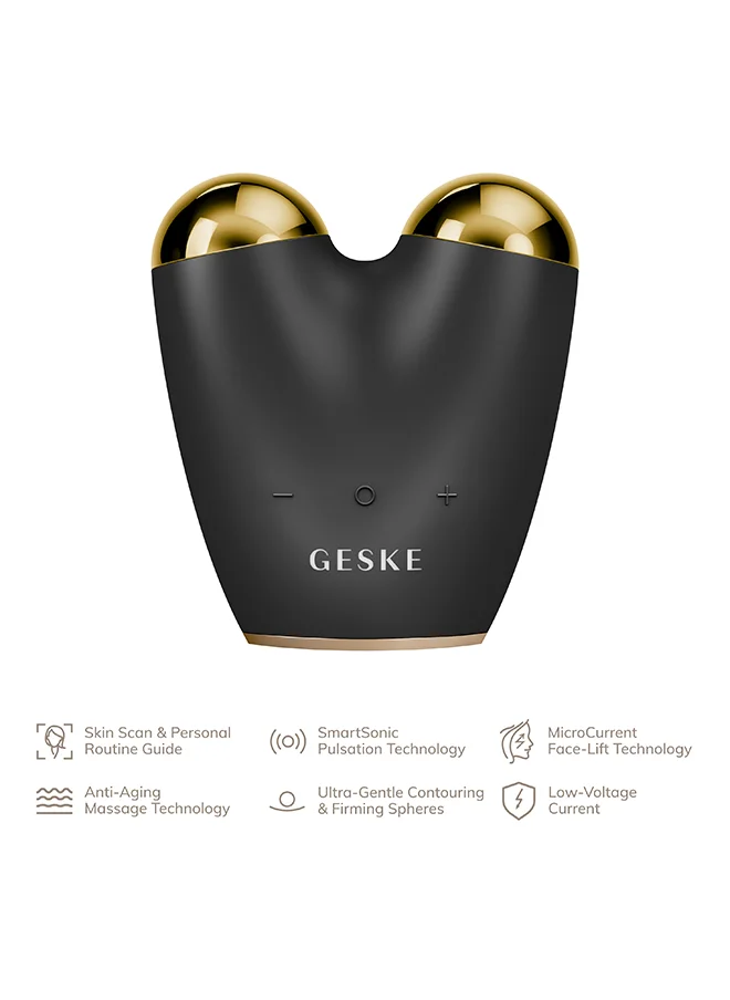 GESKE Smart App Guided Microcurrent Face-Lifter 6 In 1 Facial Lifting Face & Jawline Trainer Face Tightening Anti Ageing Device Microcurrent Against Wrinkles Double Chin Remover