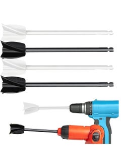 Resin Mixer Paddles Epoxy Mixer Reusable Paint Mixer Paint Stirrer Drill Attachment for Resin 4 Packs