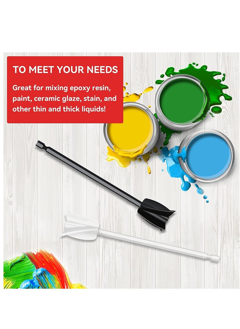 SYOSI - Resin Mixer Paddles Epoxy Mixer Reusable Paint Mixer Paint Stirrer Drill Attachment for Resin 4 Packs - Image 1