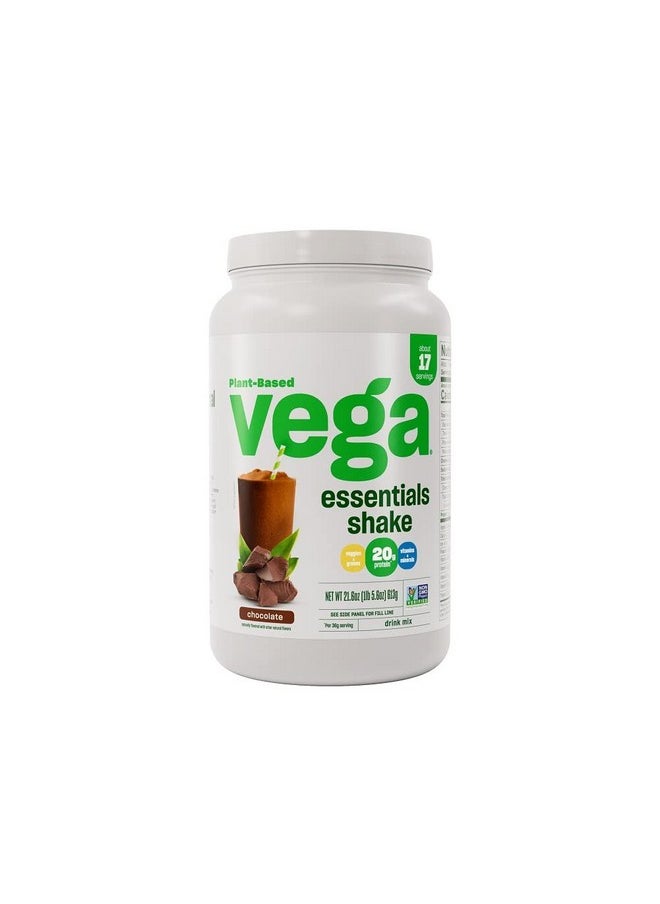 Vega Vega Essentials Plant Based Protein Powder, Chocolate - Vegan, Superfood, Vitamins, Antioxidants, Keto, Low Carb, Dairy Free, Gluten Free, Pea Protein For Women & Men, 1.4 Lbs (Packaging May Vary)  - Image 1