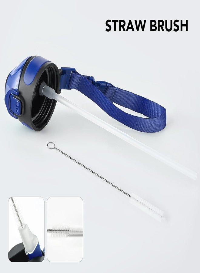 Enerbone Insulated Water Bottle, 32 oz Stainless Steel Water Bottles with Carrying Strap, Double-Wall Vacuum Insulation Thermos, Leakproof Sports Bottle with Straw, Keep Drinks Hot or Cold for Hours - Image 5