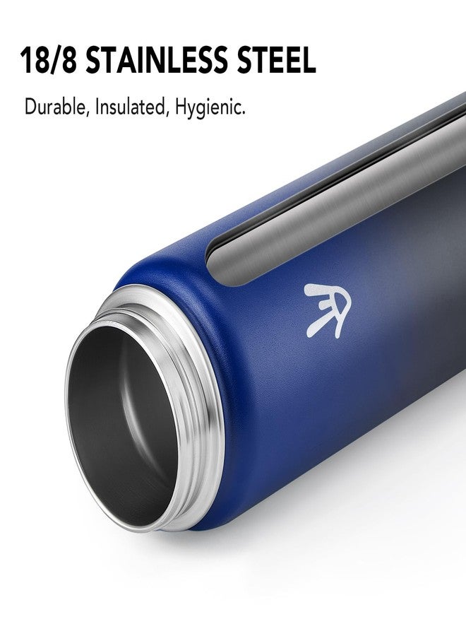 Enerbone Insulated Water Bottle, 32 oz Stainless Steel Water Bottles with Carrying Strap, Double-Wall Vacuum Insulation Thermos, Leakproof Sports Bottle with Straw, Keep Drinks Hot or Cold for Hours - Image 4