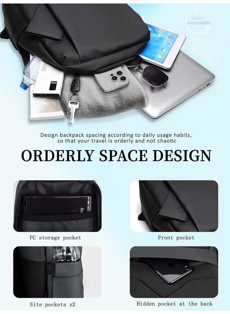 Miya Laptop Backpack for Men Women,Travel Backpacks Students BookBag with Laptop Compartment Business Work Casual Computer Daypack - Image 5