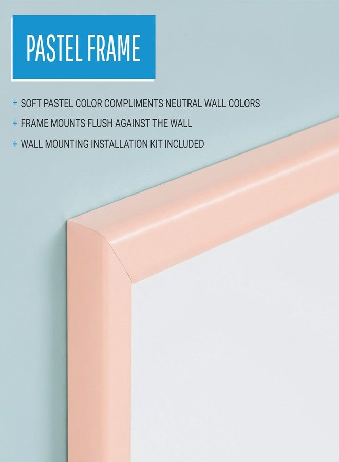 MasterVision Pastel Magnetic Dry Erase White Board, 16" x 12", Salmon Pink Frame, Decorative Whiteboard for Kitchen, Dorm, or Classroom, Wall Décor for Home Office - Image 4