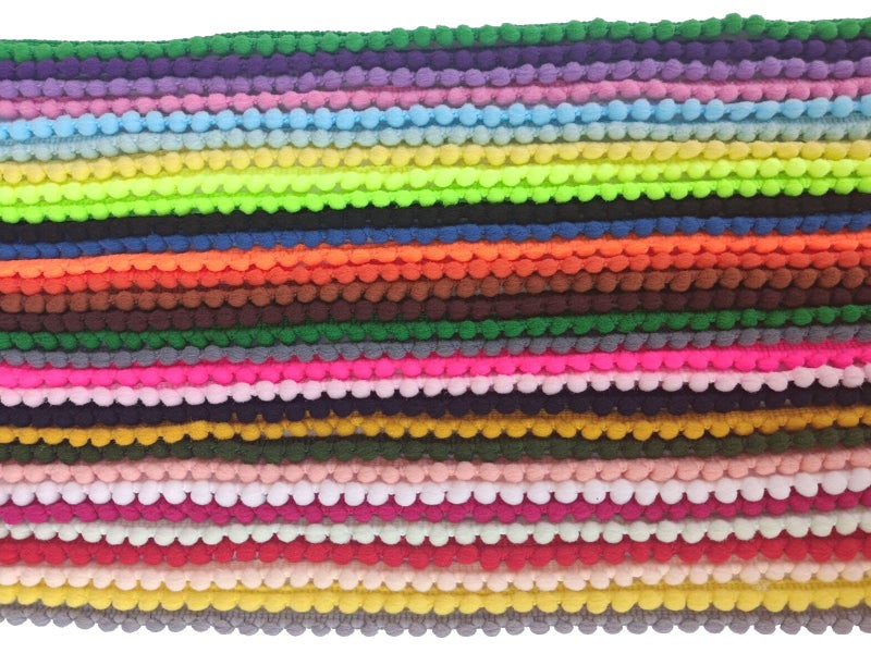 MONIDOOR Mini Pom Pom Trim 29 Yards 29 Colors 5mm Ball Fringe Trim for Sewing Accessory Decoration DIY Crafts (Mixed Color 1 1743) - Image 4