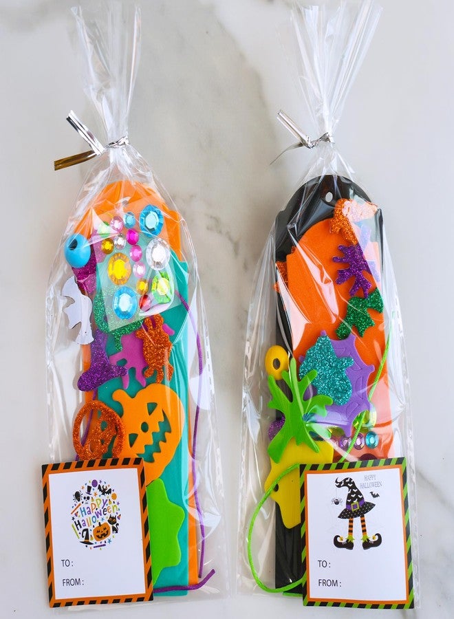 وينلين مجموعة من 36 قطعة من أدوات الحرف اليدوية لعيد الهالوين من Winlyn، حرف يدوية للأطفال في الخريف، علامات مرجعية ثلاثية الأبعاد لعيد الهالوين، مجموعات فنية، ملصقات إسفنجية على شكل فانوس جاك الوحش، فنون وحرف يدوية للأطفال، أنشطة صفية، هدايا حفلات الهالوين - Image 5