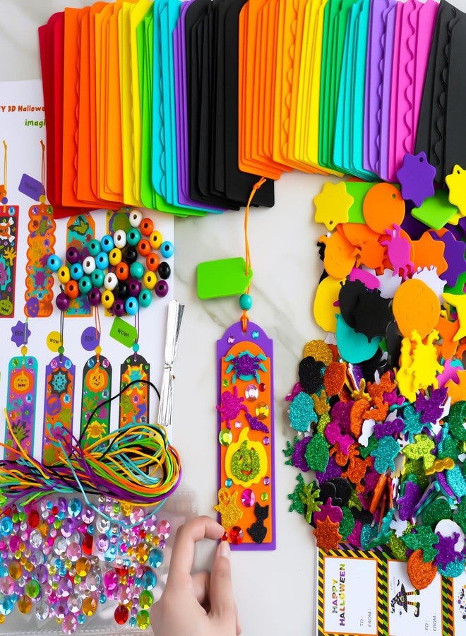 وينلين مجموعة من 36 قطعة من أدوات الحرف اليدوية لعيد الهالوين من Winlyn، حرف يدوية للأطفال في الخريف، علامات مرجعية ثلاثية الأبعاد لعيد الهالوين، مجموعات فنية، ملصقات إسفنجية على شكل فانوس جاك الوحش، فنون وحرف يدوية للأطفال، أنشطة صفية، هدايا حفلات الهالوين - Image 4