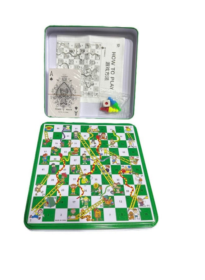 رويال Magnetic Snakes and Ladders Board Game Set-Royal plastic deck - Image 1