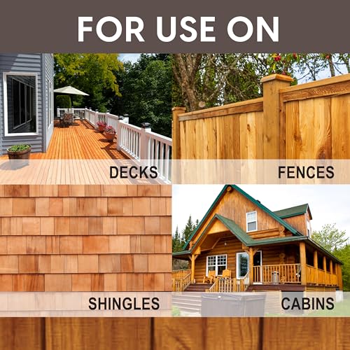 Ready Seal Exterior Wood Stain | Semi-Transparent Oil-Based Formula | Professional Grade Stain and Sealer in One | Ideal for Decks, Fences, Pergolas, Wood Siding & More | 5 Gallon | Mission Brown - Image 3