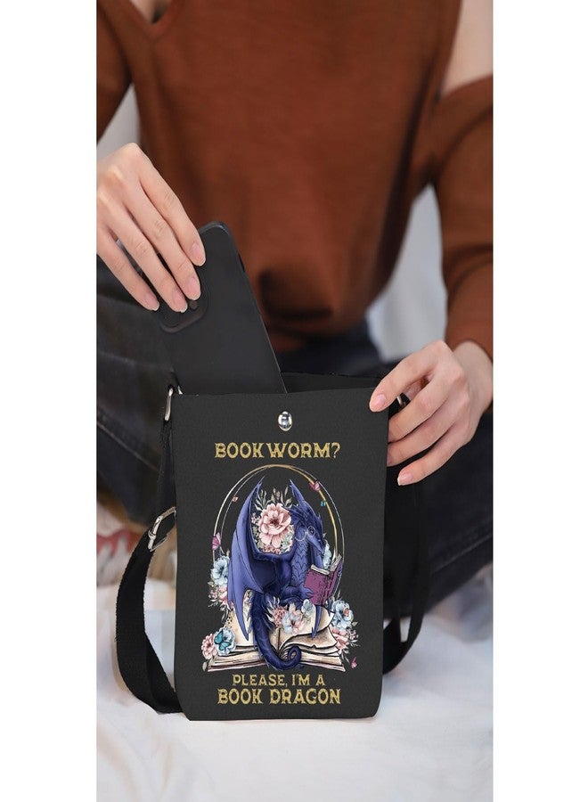 MAOFAED Fantasy Dragon Crossbody Bag, Fantasy Reader Gift, Bookworm Gift, I'm A Book Dragon - Image 5