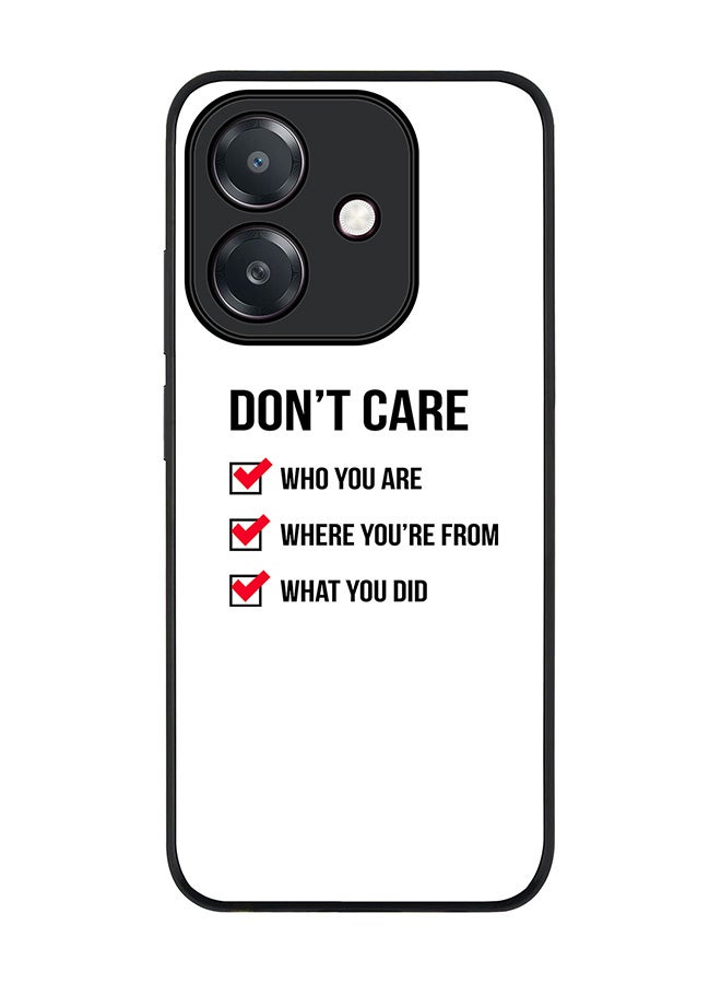 Stylizedd For Oppo A5i Case,Slim fit Camera Protection, Shockproof Thin Phone cover  - Don't Care