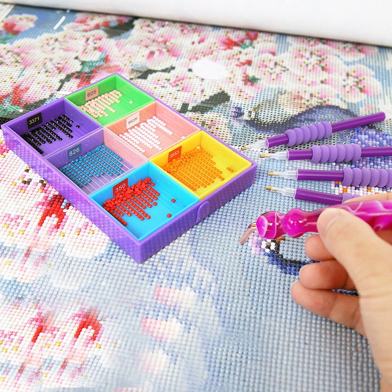 Diamond Painting New Turning Drill Tray Tool Set Diy Multifunctional Funnel Row Drill Dot Drill Tray Dot Drill Pen Sieve Drill - Image 3