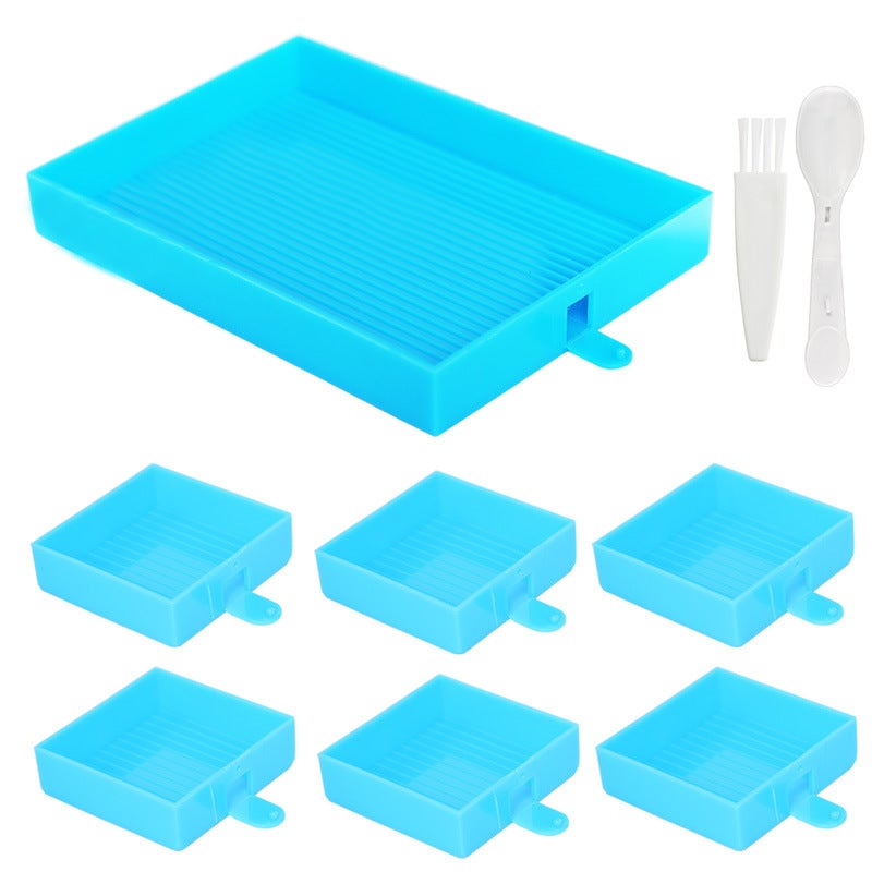 Diamond Painting New Turning Drill Tray Tool Set Diy Multifunctional Funnel Row Drill Dot Drill Tray Dot Drill Pen Sieve Drill - Image 1