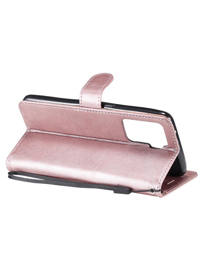 اس-توب جراب لهاتف OPPO F19 Pro 4G، جراب جلدي واقي قابل للطي أفقيًا بلون سادة مع حامل وفتحات للبطاقات ومحفظة وإطار صورة وحبل - Image 5