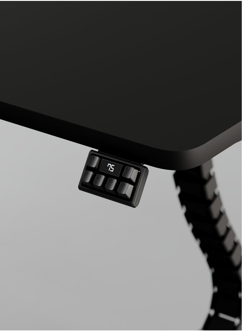 AFTERWORK - Neo Max Series Electric Height Adjustable Standing Desk Gaming Table | 140x75 cm | Black Frame & Table Top | Advanced Control | Dual Motor | Ergonomic Design - Image 1