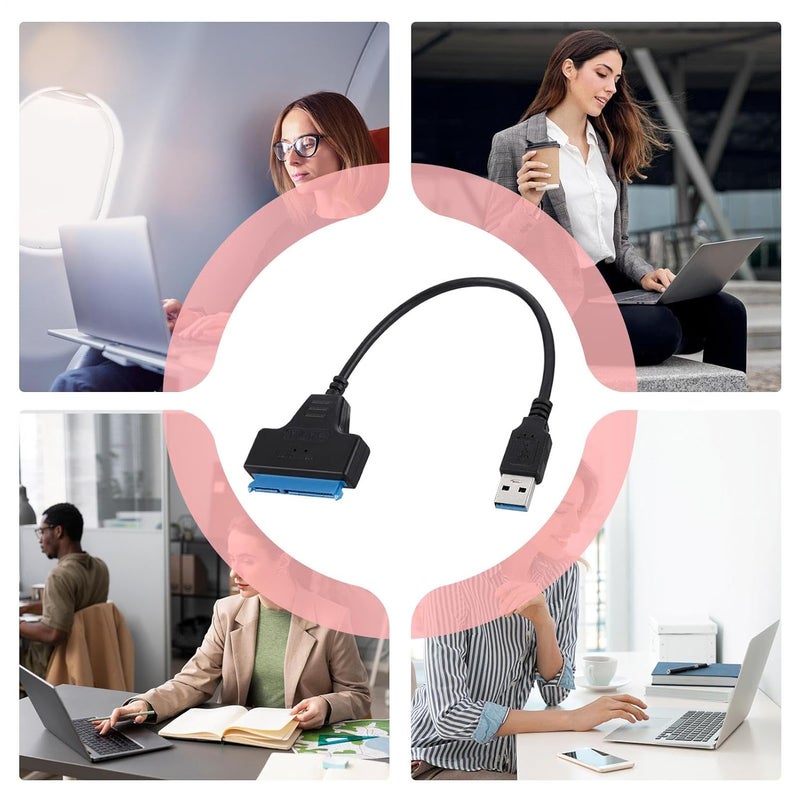 SATA To USB 3 0 Hard Drive Cable High Speed Data Transfer Adapter For HDD SSD - Image 5