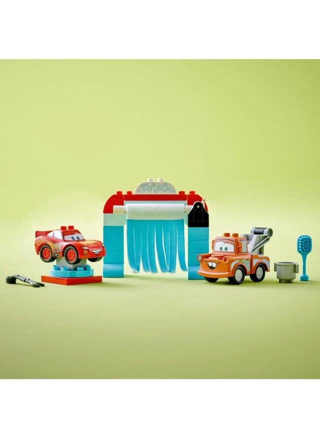 LEGO Lightning McQueen and Mater's Car Wash Fun Building Toy - 23 PCS  - Image 3