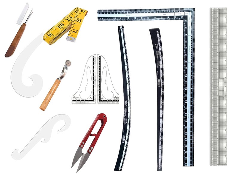Khyati Fashion Designing Scale Set Tailoring Kit with 12 Scales - Image 1