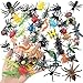 YOOHUA 48PCS Mini Bug Toys Fake Plastic Bugs and Insects for Kids Toddler Halloween Birthday Party Favors Easter Valentines Basket Stuffers Goodie Bag Fillers April Fools Day Prank Gifts - Image 2