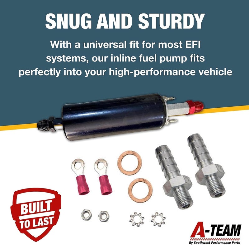 A-Team Performance LS Universal High Flow & Pressure External Inline 255LPH Fuel Pump Kit - Image 2