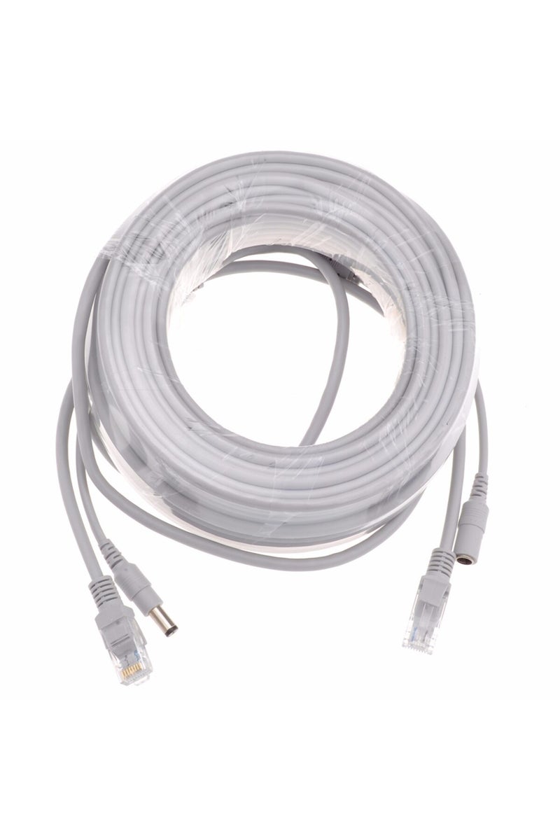 Green Tiger 10M GRAY Network Cable Power Supply Two In One Ethernet Cable 5M/10M/20M/30M RJ45 Extension Cable RJ - Image 2