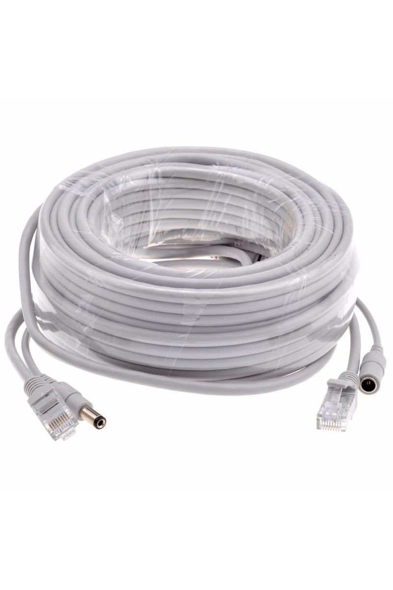 Green Tiger 10M GRAY Network Cable Power Supply Two In One Ethernet Cable 5M/10M/20M/30M RJ45 Extension Cable RJ - Image 3