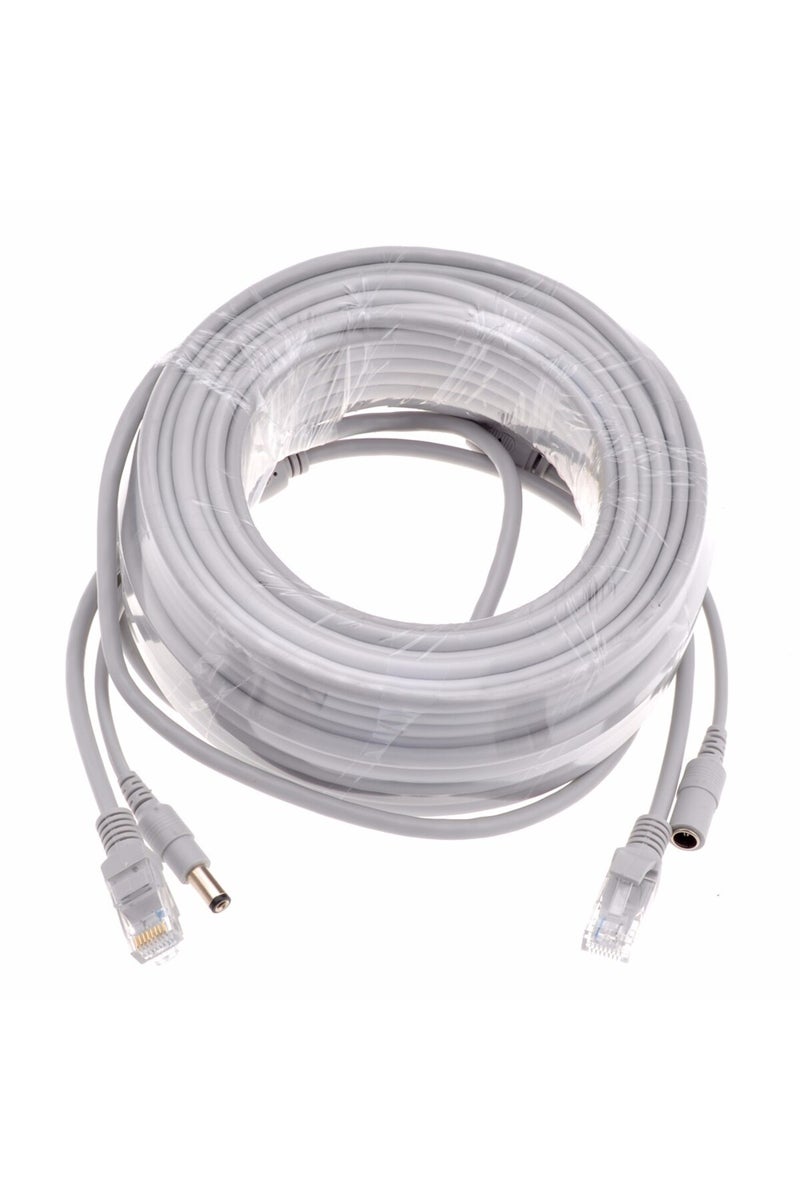 Green Tiger 10M GRAY Network Cable Power Supply Two In One Ethernet Cable 5M/10M/20M/30M RJ45 Extension Cable RJ - Image 4