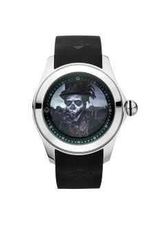 AROAQ Luxury 46mm Art Eye Dial Fashion Bubble Glass Mechanical Men's Automatic Watch 