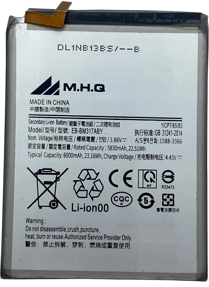 M.H.Q SAMSUNG M31S (SM-M317) - EB-BA317ABY Battery High Quality  - Image 1