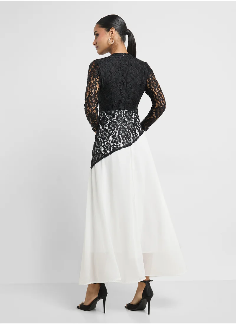 Khizana Contrast Toned Dress