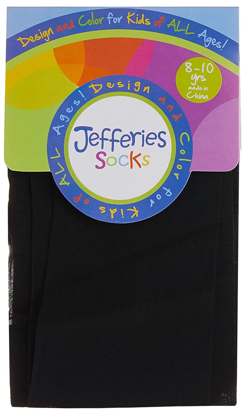 Jefferies Socks Girls 2-6X Jr Miss Pantyhose Tights 3 Pair Pack, Black, 4-6 Years - Image 2