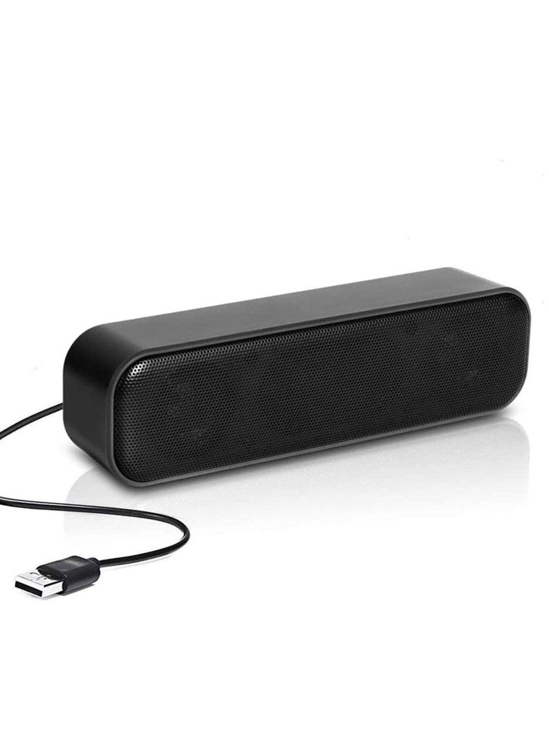 Excefore Computer Speaker, USB Powered Speaker, Portable Computer Sound Bar, Bar-Plug and Play, Compatible with Various Devices System - Image 1