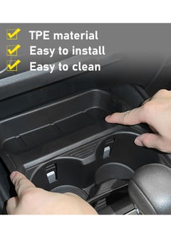 Excefore Center Console Cup Holders Inserts, Compatible with 2023 Mazda CX-50 Cup Holder Insert, Cup Holder Insert Silicone Non-Slip Water Cup Holder for 2023 Mazda CX-50 Accessories, Black  - Image 5