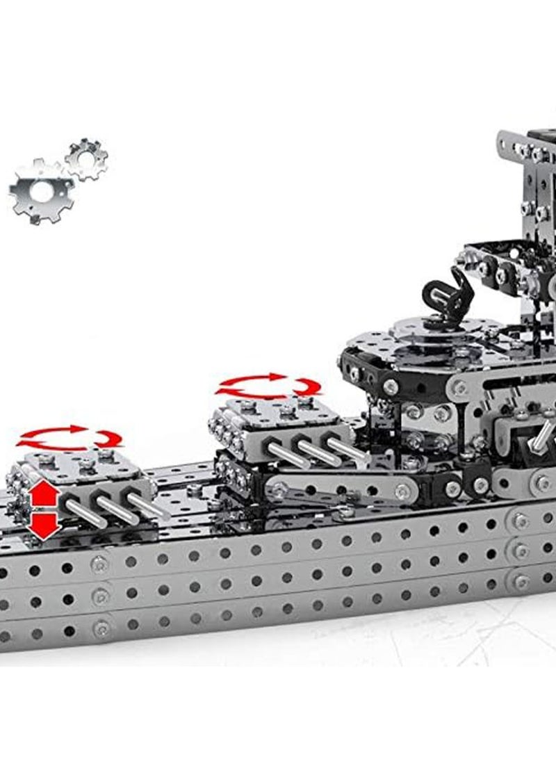Kirov Class Cruiser 3D DIY Metal Military Model Kits, High Difficulty Building Block Assembly Toy, Precision Machinery Assembly, Movable Joints  - Image 5