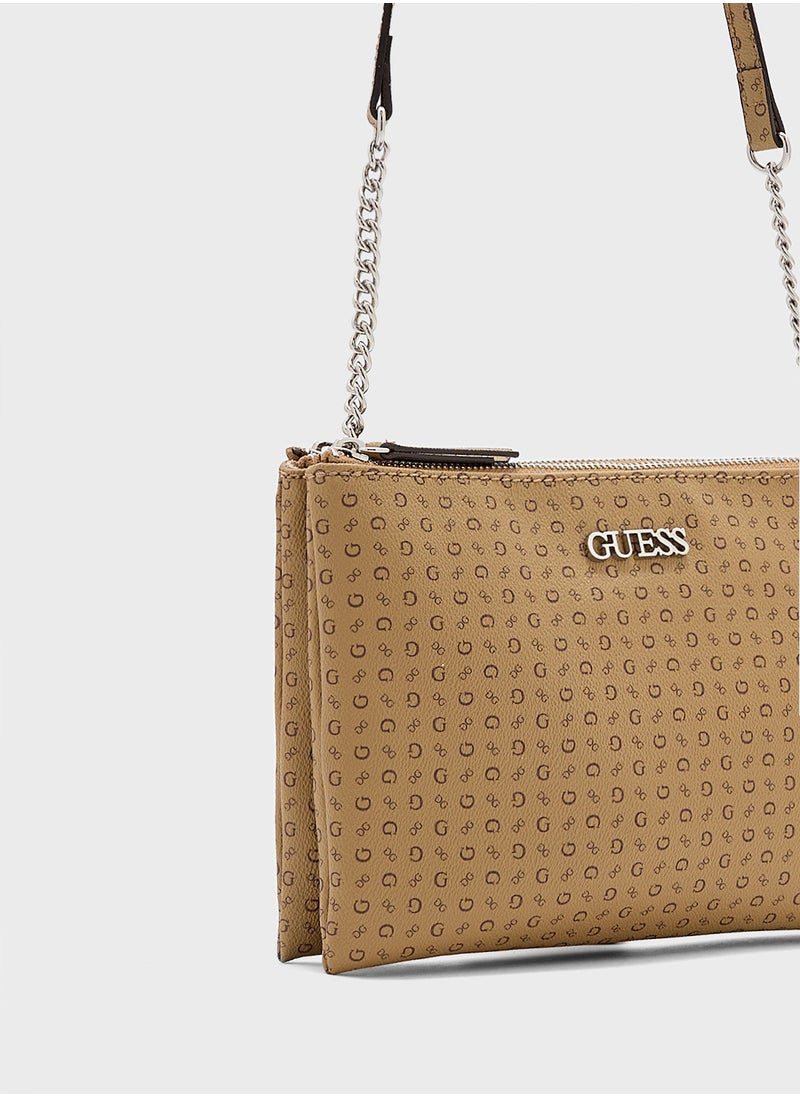 GUESS - Tidewood Mini Double Zip Crossbdy - Image 1