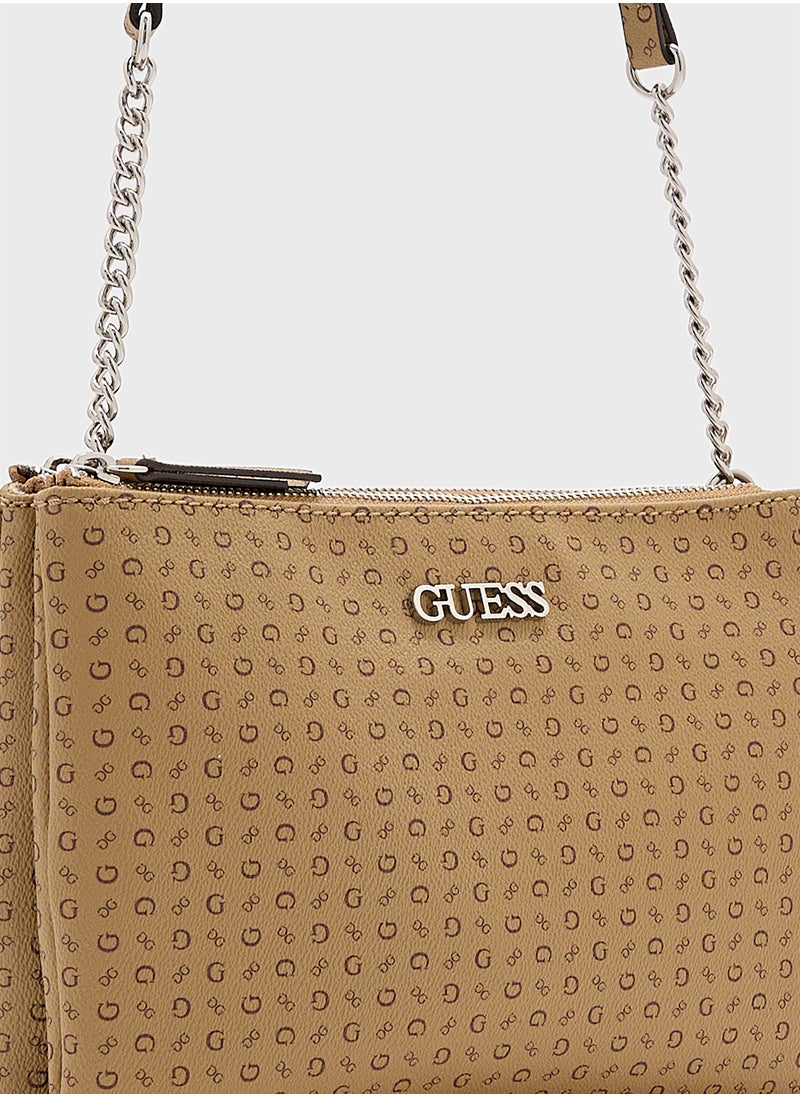 GUESS - Tidewood Mini Double Zip Crossbdy - Image 1