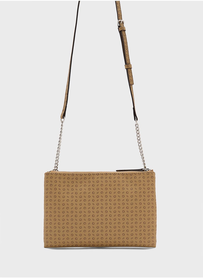 GUESS - Tidewood Mini Double Zip Crossbdy - Image 1