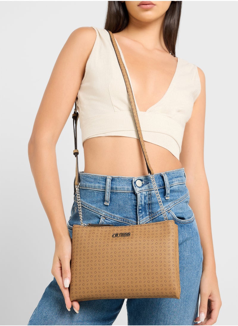 GUESS - Tidewood Mini Double Zip Crossbdy - Image 1