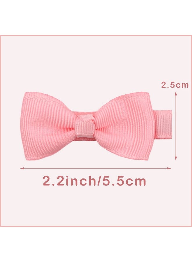 CELLOT Baby Hair Clips 50Pcs Baby Girls Fully Lined Baby Bows Hair Pins Tiny 2" Hair Bows Alligator Clips For Baby Girls Infants Toddlers In Pairs - Image 2